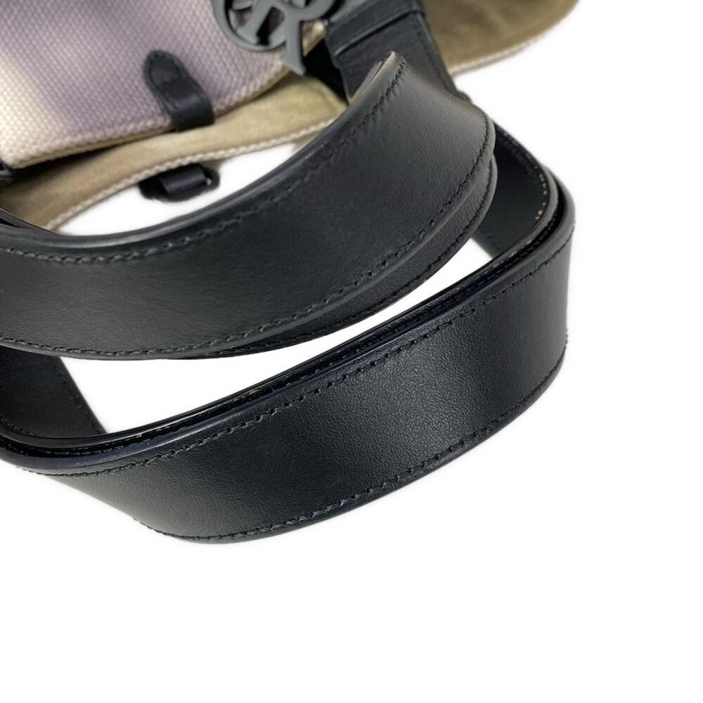 Christian Dior DIOR/ChristianDior Toujours Tote Bag Cream Black Canvas Leather - Picture 14 of 16